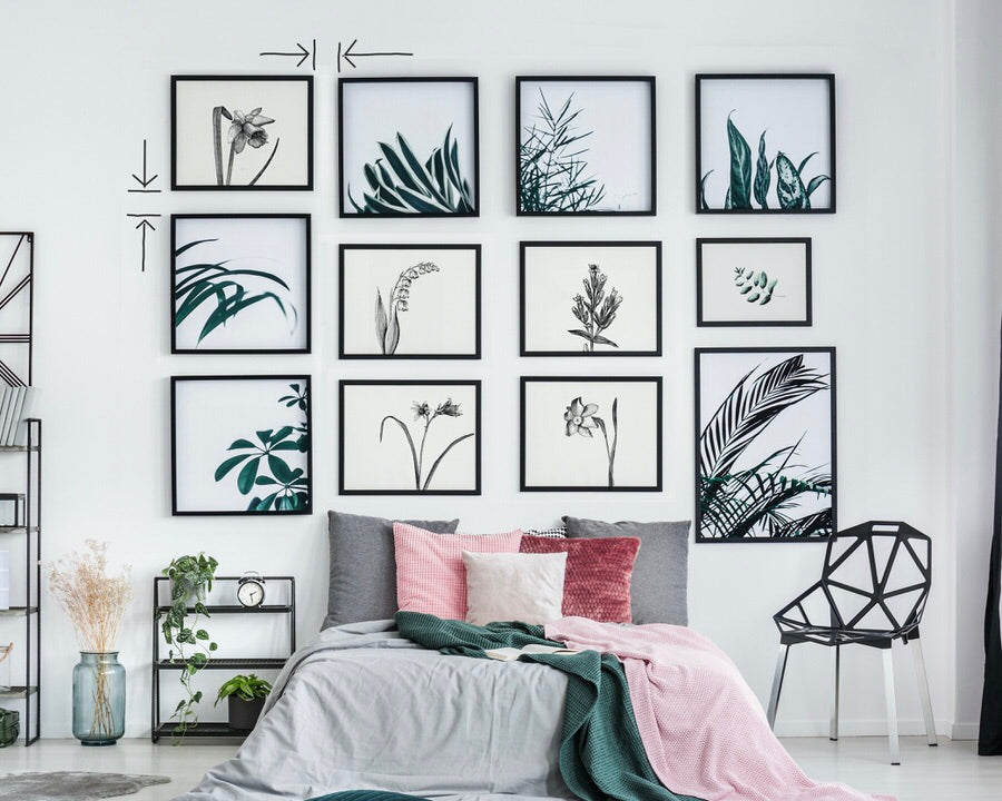 Space it out right! Tips on evenly spacing picture frames without damaging your walls